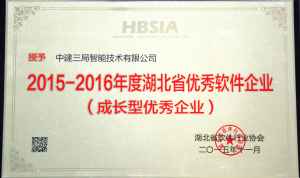 2015湖北省优秀软件企业（成长型优秀企业）.jpg